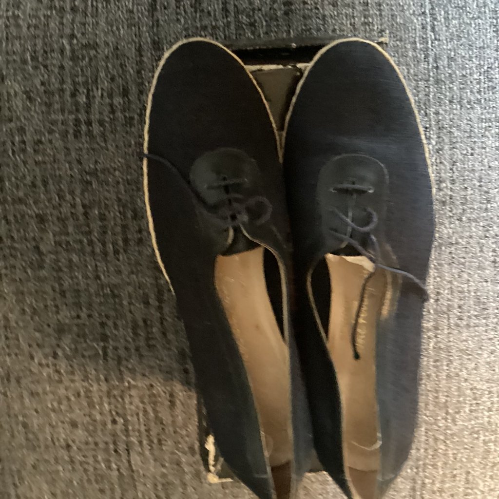 Preowned Navy Blue Ferragamo Espadrille-7.5m